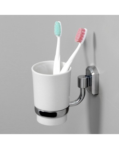 Стакан для зубных щеток WasserKRAFT K-28128 Хром Белый