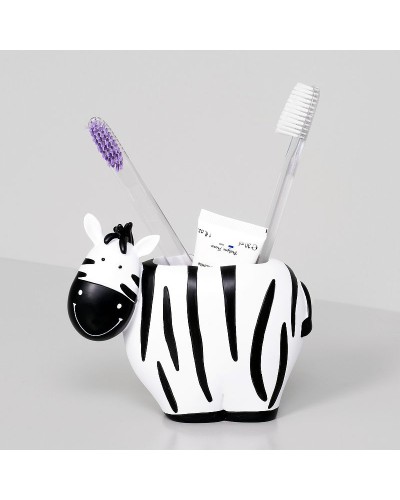 Стакан для зубных щеток WasserKRAFT Lippe K-8128A Белый  Черный матовый