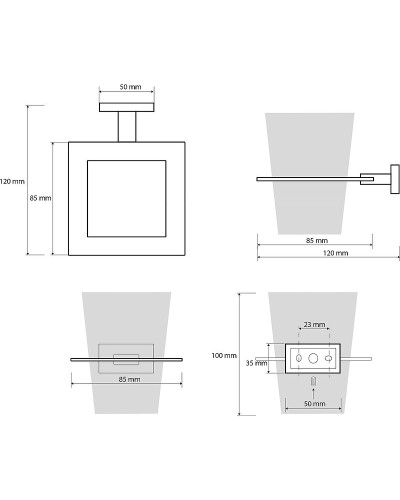 Стакан для зубных щеток Bemeta Plaza 118110052 Хром