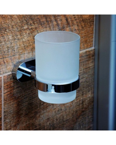 Стакан для зубных щеток Bemeta Oval 118410011 Хром