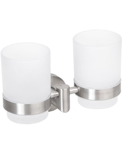 Стакан для зубных щеток Bemeta Neo 104210025 двойной Белый