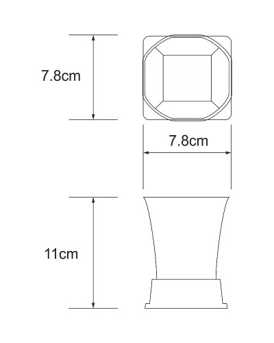 Стакан для зубных щеток WasserKRAFT Amper K-5428 Хром