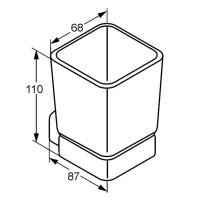 Стакан Kludi E2 4997505
