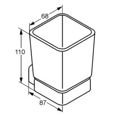 Стакан Kludi E2 4997505