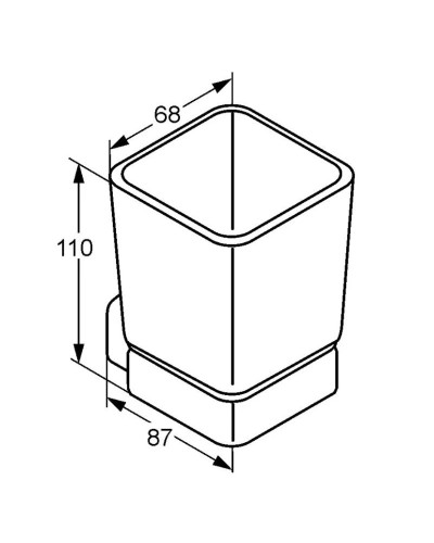 Стакан Kludi E2 4997505