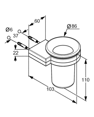 Стакан Kludi A-Xes 4897505