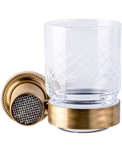 Стакан для зубных щеток Boheme Royal Cristal 10924-BR Бронза