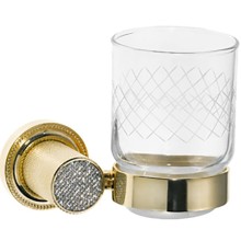 Стакан для зубных щеток Boheme Royal Cristal 10924-G Золото