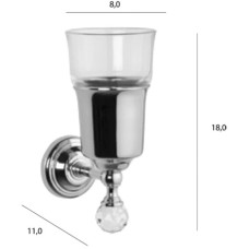 Стакан бронза Tiffany World Crystal TWCR109br-sw