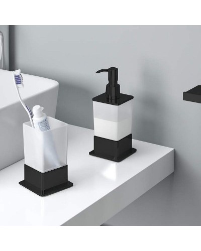 Стакан для зубных щеток Excellent Riko DOEX.1614BL Черный