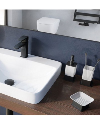 Стакан для зубных щеток Excellent Riko DOEX.1614BL Черный