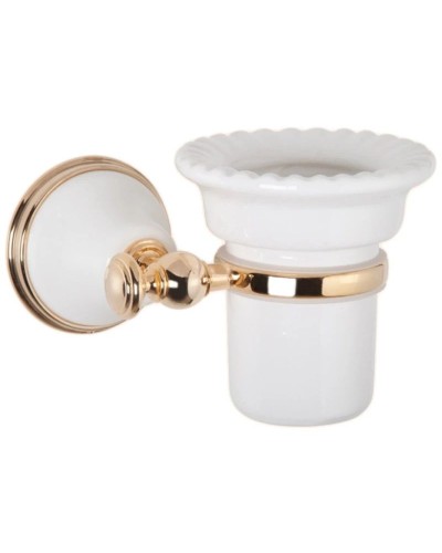 Стакан белый/золото Tiffany World Harmony TWHA109bi/oro