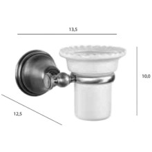 Стакан белый/золото Tiffany World Harmony TWHA109bi/oro