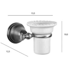 Стакан белый/золото Tiffany World Harmony TWHA109bi/oro