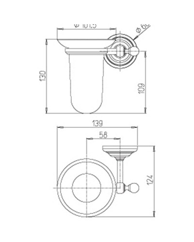 Стакан для зубных щеток Paini Duomo 88CR041BI Хром