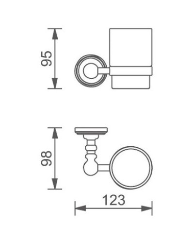 Стакан Aquanet 00189282