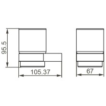 Стакан Aquanet 00187060