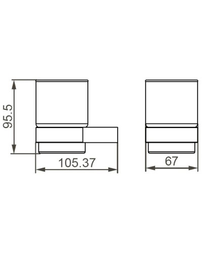 Стакан Aquanet 00187060