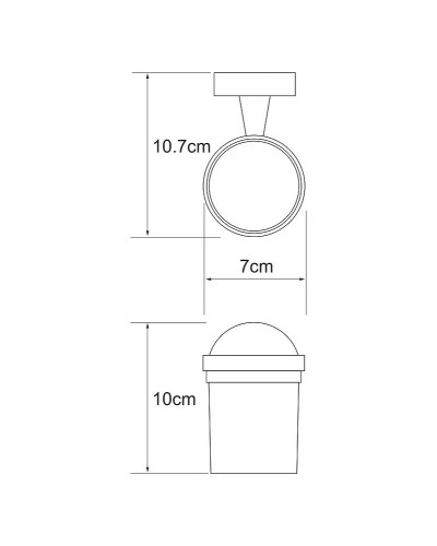 Стакан для зубных щеток WasserKRAFT Isen K-4028 Хром