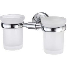 Стакан для зубных щеток WasserKRAFT Isen K-4028D двойной Хром