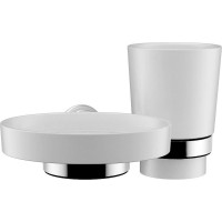 Держатель с мыльницей и стаканом Fixsen Best FX71606+08