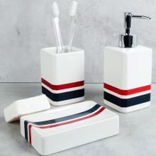 Стакан для зубных щеток Fixsen Tomy FX-231-3 Белый Синий Красный