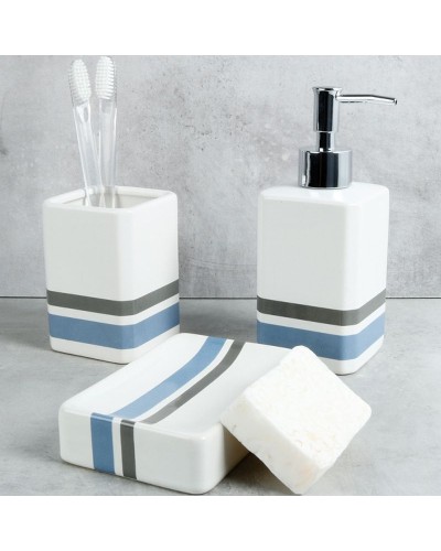 Стакан для зубных щеток Fixsen Dony FX-232-3 Белый Синий Серый