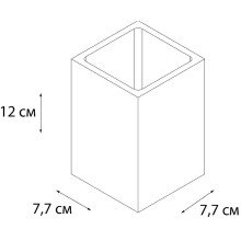 Стакан для зубных щеток Fixsen Gusto FX-300-3 Хром Бирюзовый