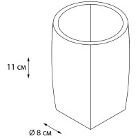 Стакан для зубных щеток Fixsen Balk FX-270-3 Бежевый