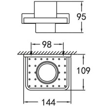 Стакан для зубных щеток Cezares Maxima CZR-F-8920 Хром