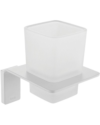 Стакан для зубных щеток Iddis Slide SLIWTG1i45 Белый матовый