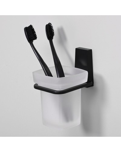 Стакан для зубных щеток WasserKRAFT Abens K-3228 Черный матовый