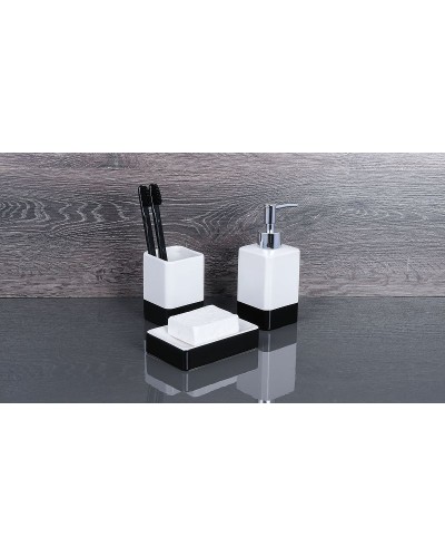 Стакан для зубных щеток Fixsen Text FX-230-3 Белый