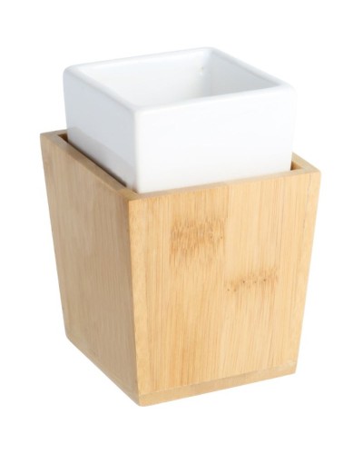 Стакан для зубных щеток Fixsen Wood FX-110-3 Белый