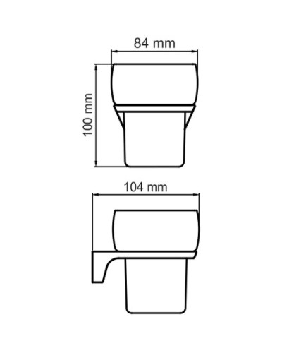 Стакан WasserKRAFT Elbe K-7228