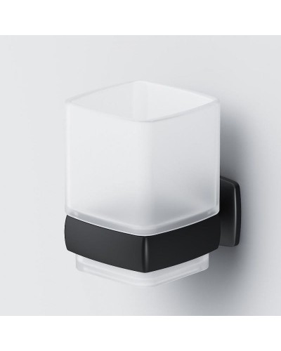 Стакан для зубных щеток AM.PM Gem A9034322 Черный Белый