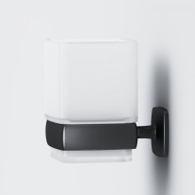 Стакан для зубных щеток AM.PM Gem A9034322 Черный Белый