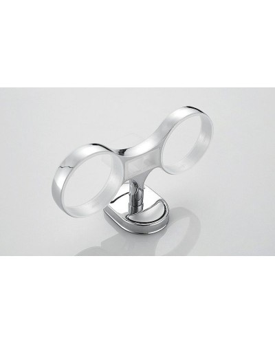 Стакан для зубных щеток Haiba HB1908 двойной Хром