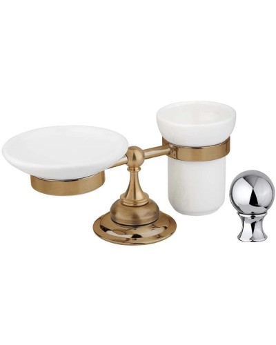 Держатель с мыльницей и стаканом Cezares Aphrodite APHRODITE-STTP-01