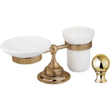 Держатель с мыльницей и стаканом Cezares Aphrodite APHRODITE-STTP-03/24