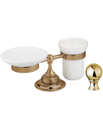 Держатель с мыльницей и стаканом Cezares Aphrodite APHRODITE-STTP-03/24