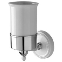 Стакан хром/белый Devon&Devon Dorothy DOR403CR