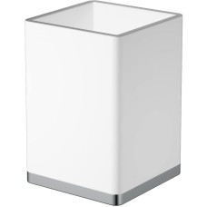 Стакан для зубных щеток Boheme 10961-W-CR Белый Хром