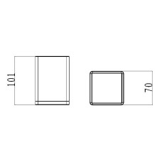 Стакан для зубных щеток Boheme 10961-W-CR Белый Хром