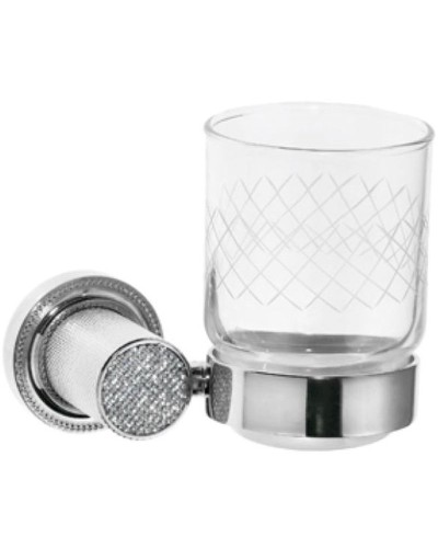 Стакан для зубных щеток Boheme Royal Cristal 10924-CR-B Хром