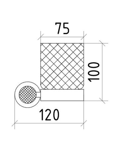 Стакан для зубных щеток Boheme Royal Cristal 10924-BR-B Бронза