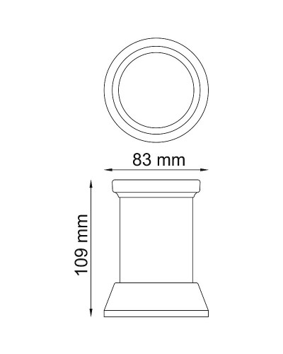 Стакан для зубных щеток WasserKRAFT Donau K-2428 Хром