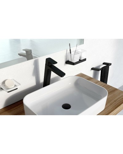 Стакан для зубных щеток Ravak 10° X07P558 двойной Черный матовый