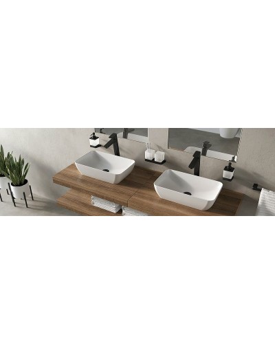 Стакан для зубных щеток Ravak 10° X07P558 двойной Черный матовый