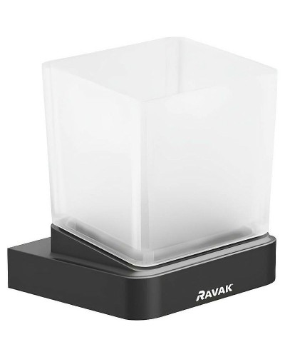 Стакан для зубных щеток Ravak 10° X07P557 Черный матовый